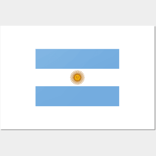 Argentina National Flag Posters and Art